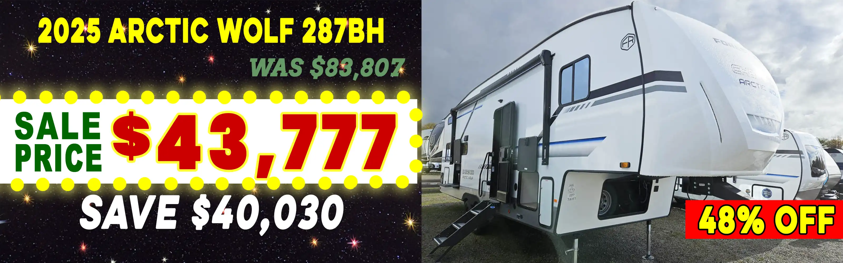 2025 Cherokee Alpha Wolf 287BH 5th Wheel with Bunks